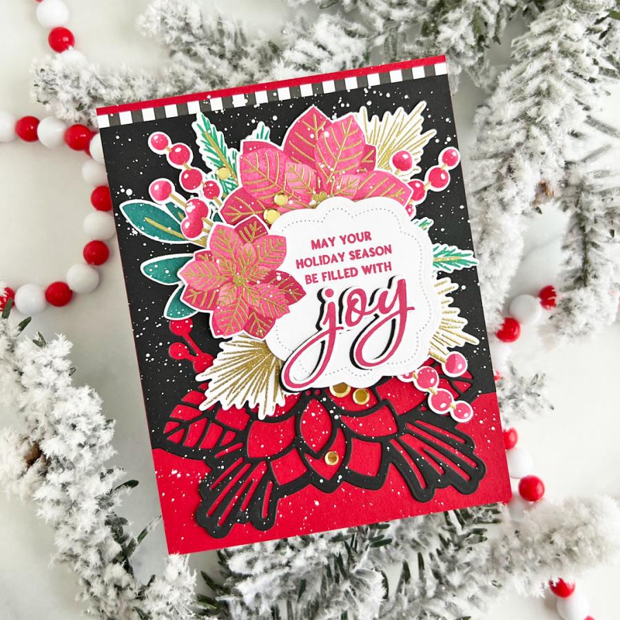 Elegant Edges: Christmas Bouquet Die