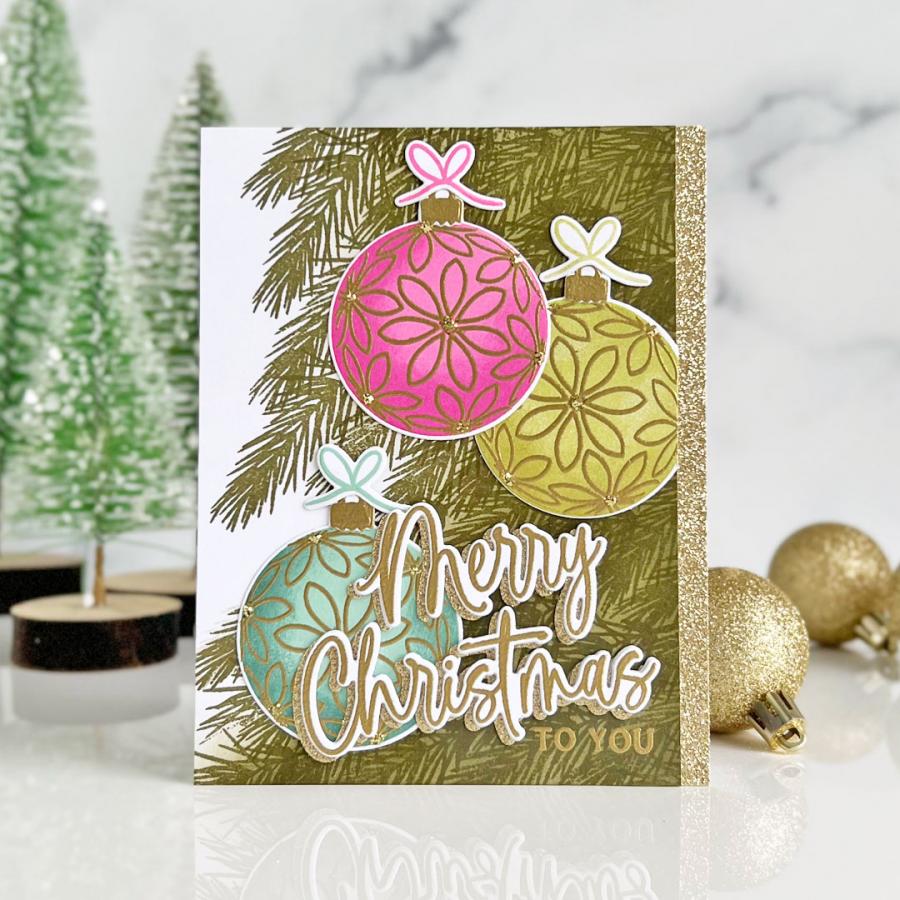 Very Merry Christmas Sentiments Die