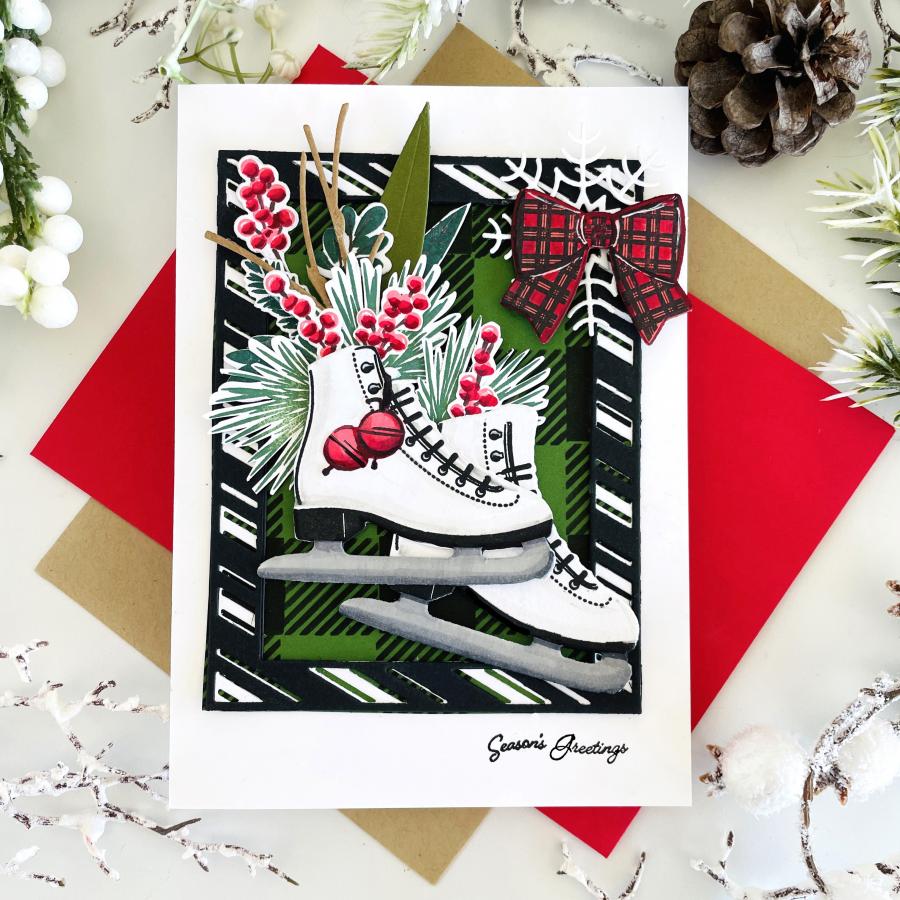 Border Bling: Candy Cane Frame 1 Die