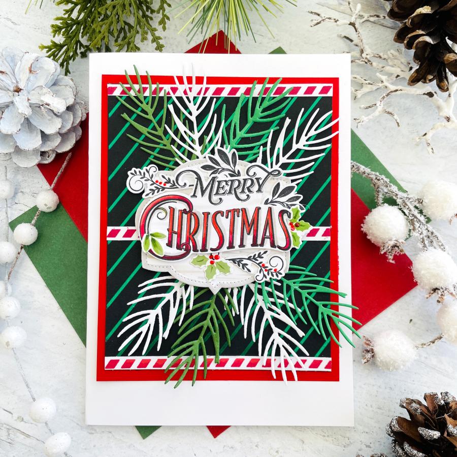 Vintage Holiday Flair Die