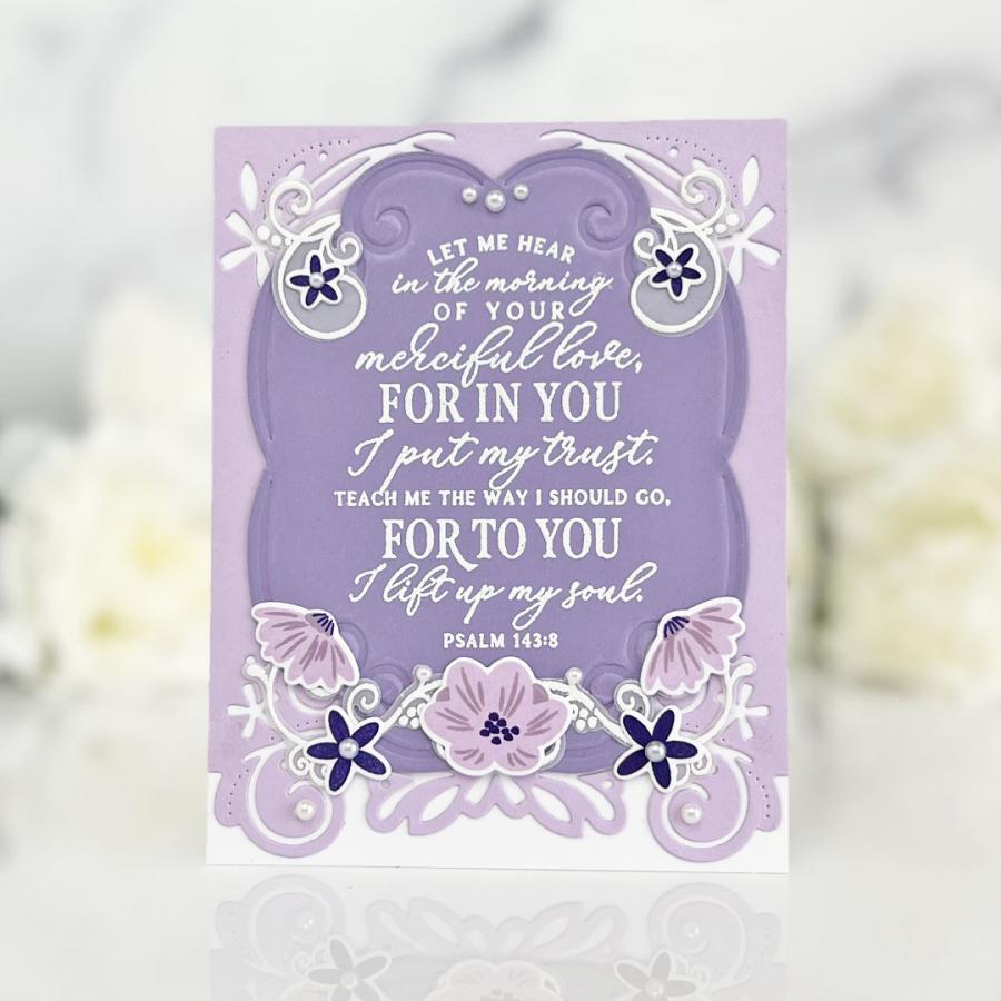 Elegant Edges: Floral Swirl Die