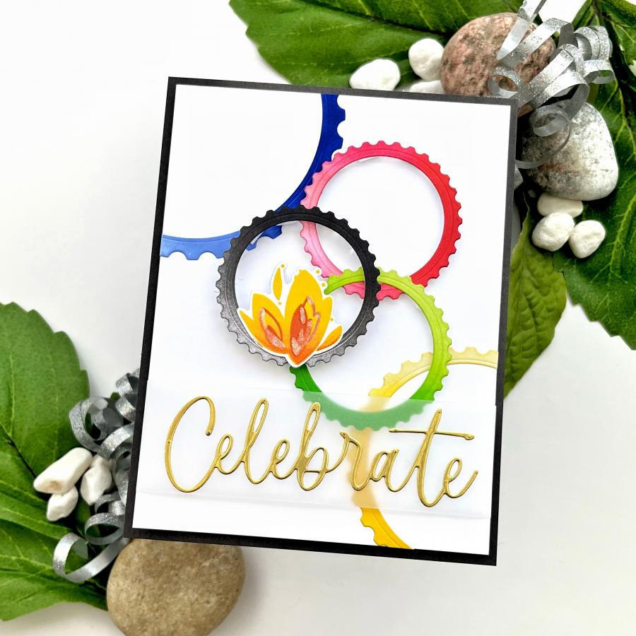 Love to Layer: Circular Postage Die