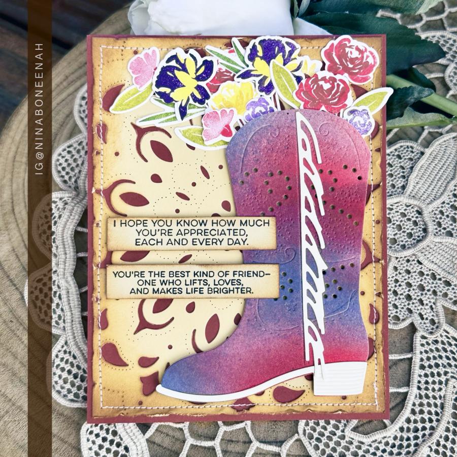 In Stitches: Cowboy Boot Die