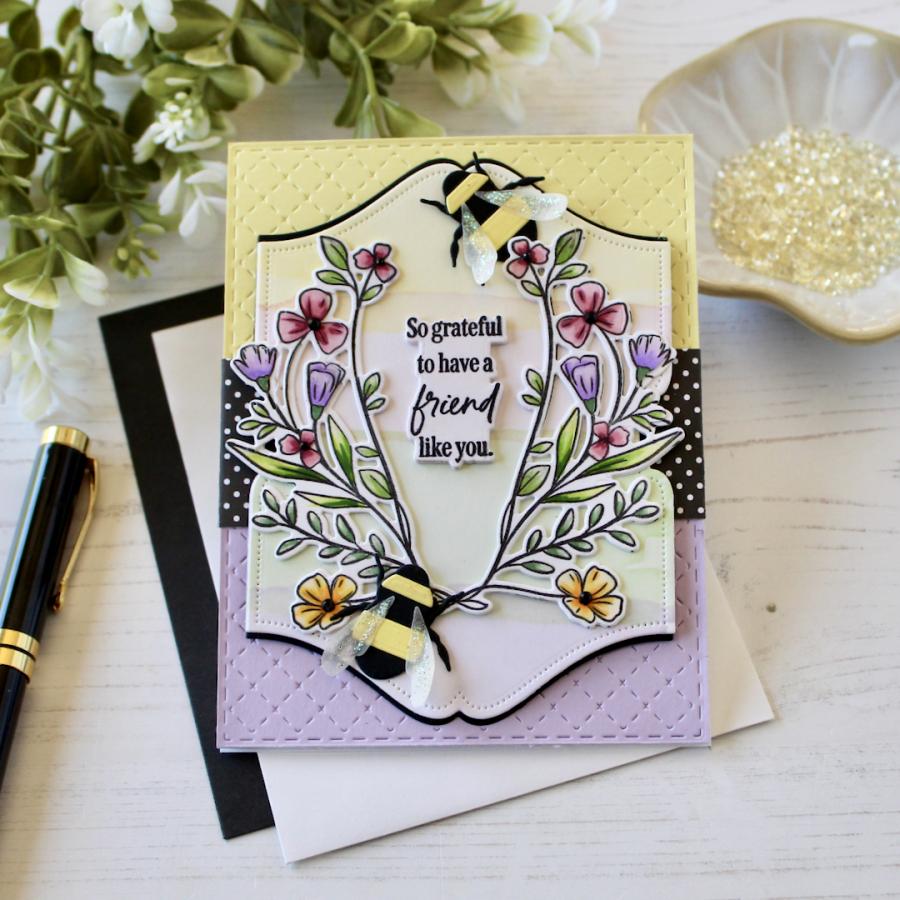 Wildflower Wreath Die