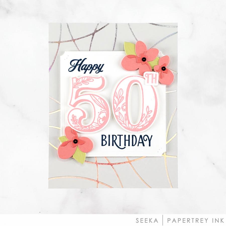 Delicate Circles Hot Foil Plate