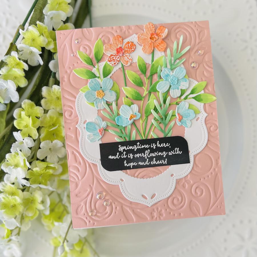 Ornate Swirls Hot Foil Plate
