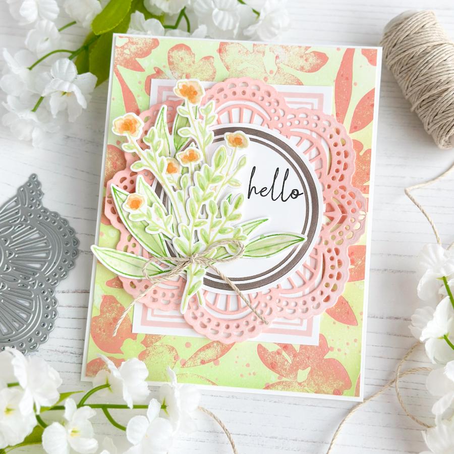 Flower Garden Hot Foil Plate