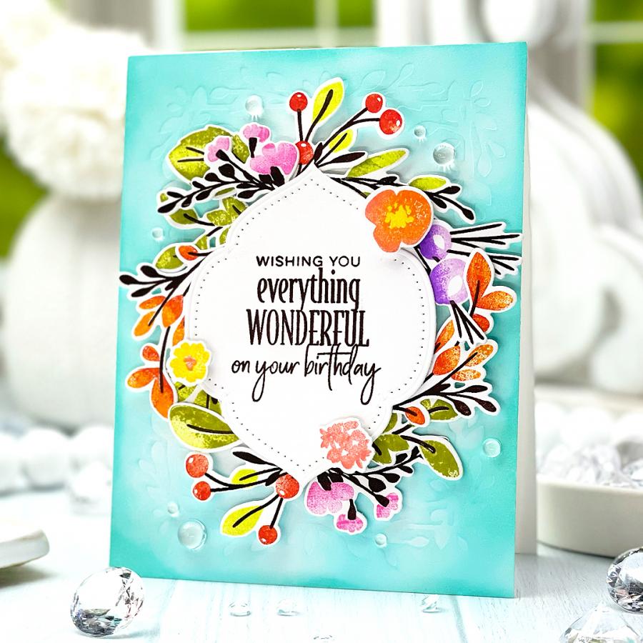 Exquisite Leaf Frame Hot Foil Plate