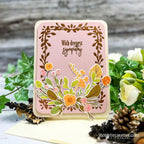 Exquisite Leaf Frame Hot Foil Plate