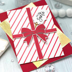 Diagonal Stripes Hot Foil Plate