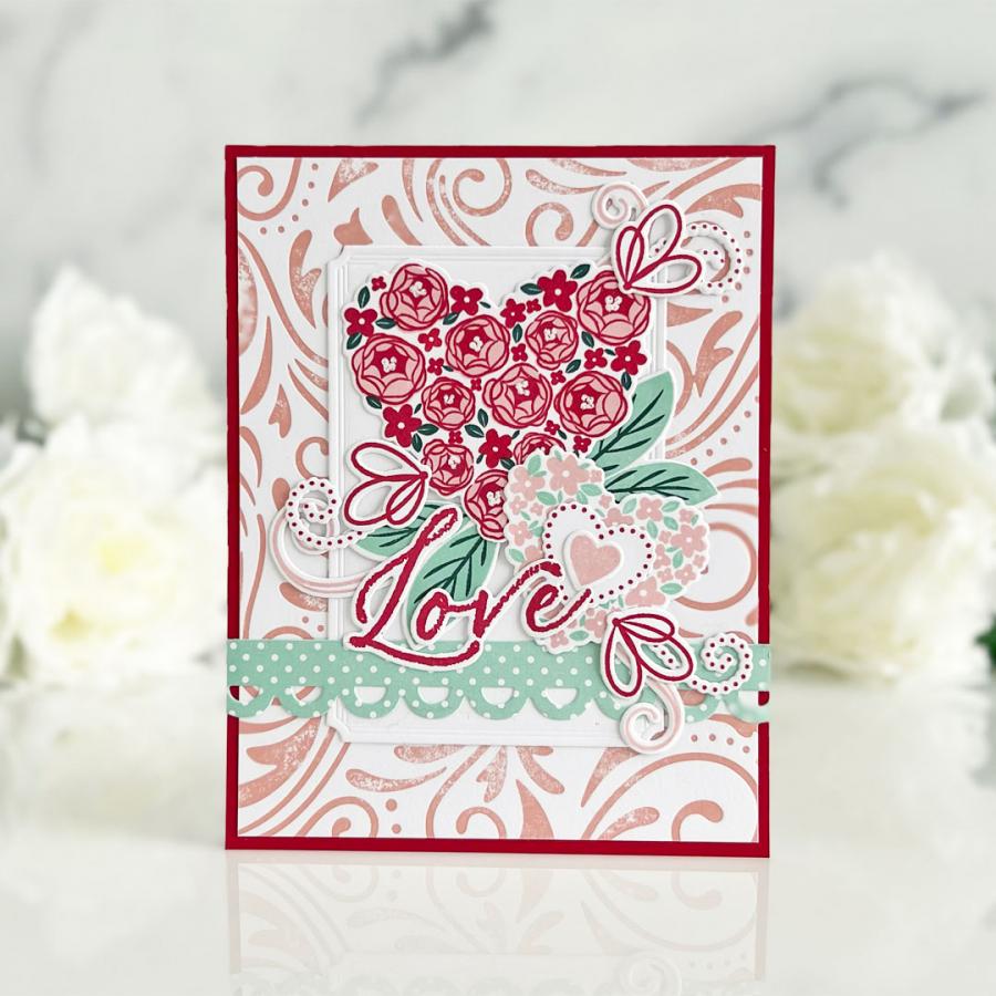 Ornamental Swirl Hot Foil Plate