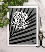 Tropical Frond Hot Foil Plate