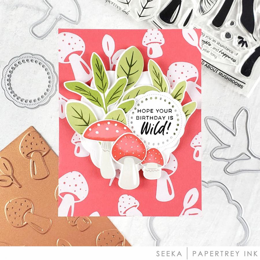 Wild About Mushrooms Hot Foil Plate