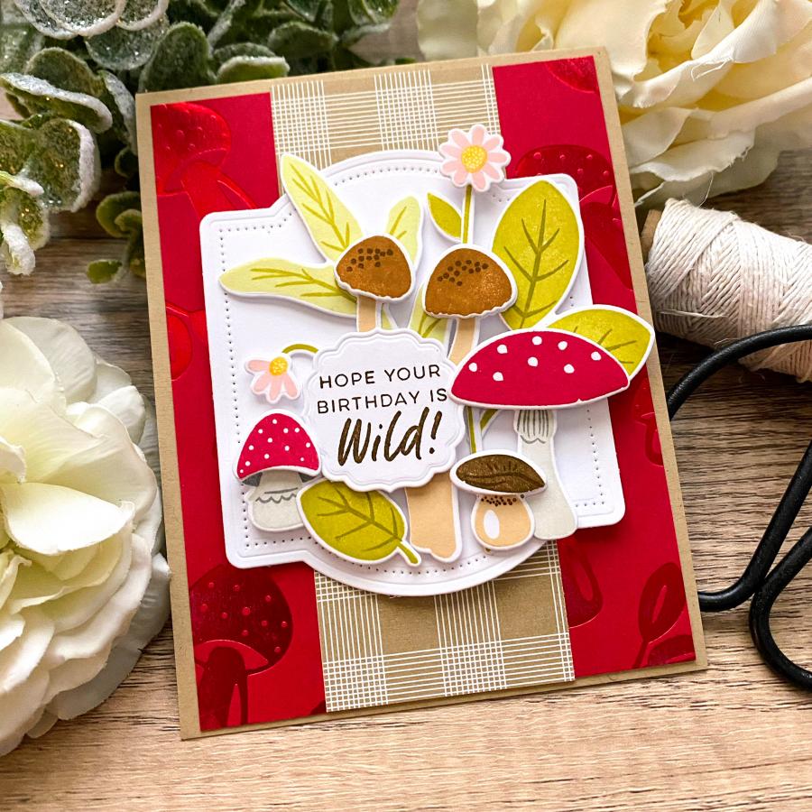 Wild About Mushrooms Hot Foil Plate