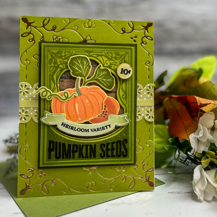 Fall Harvest Hot Foil Plate