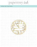 Clock Hot Foil Plate