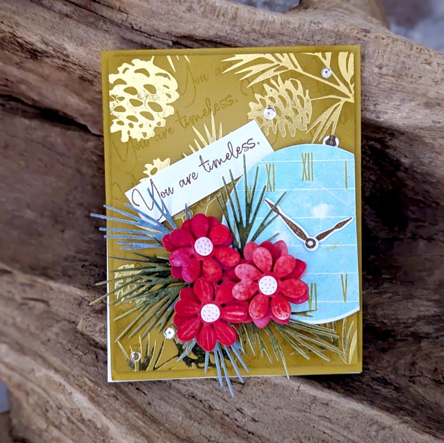 Winter Pine Hot Foil Plate