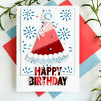 Happy Birthday Hot Foil Plate + Coordinating Die