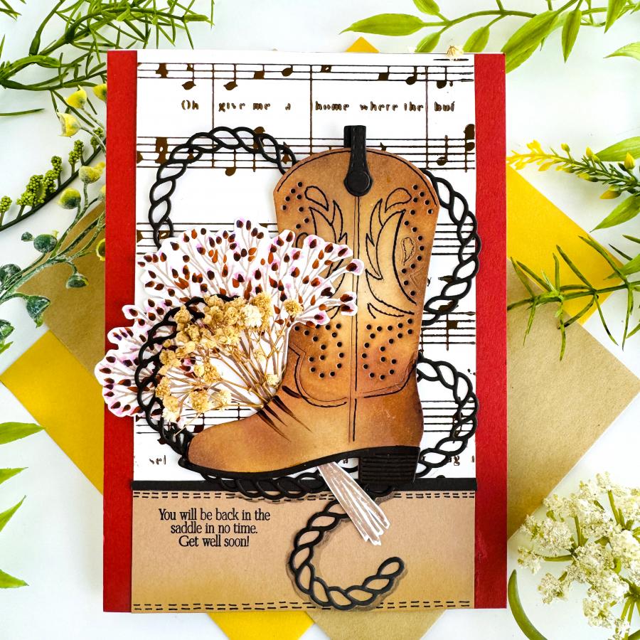 Home on the Range Hot Foil Plate