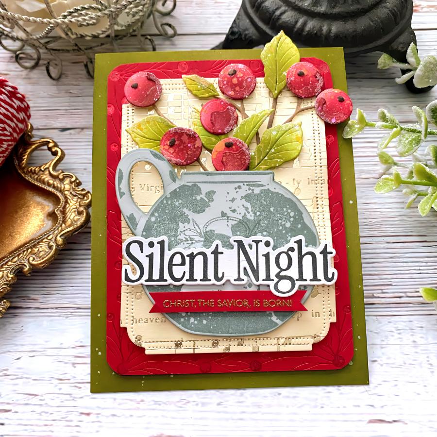Beautiful Berries Hot Foil Plate