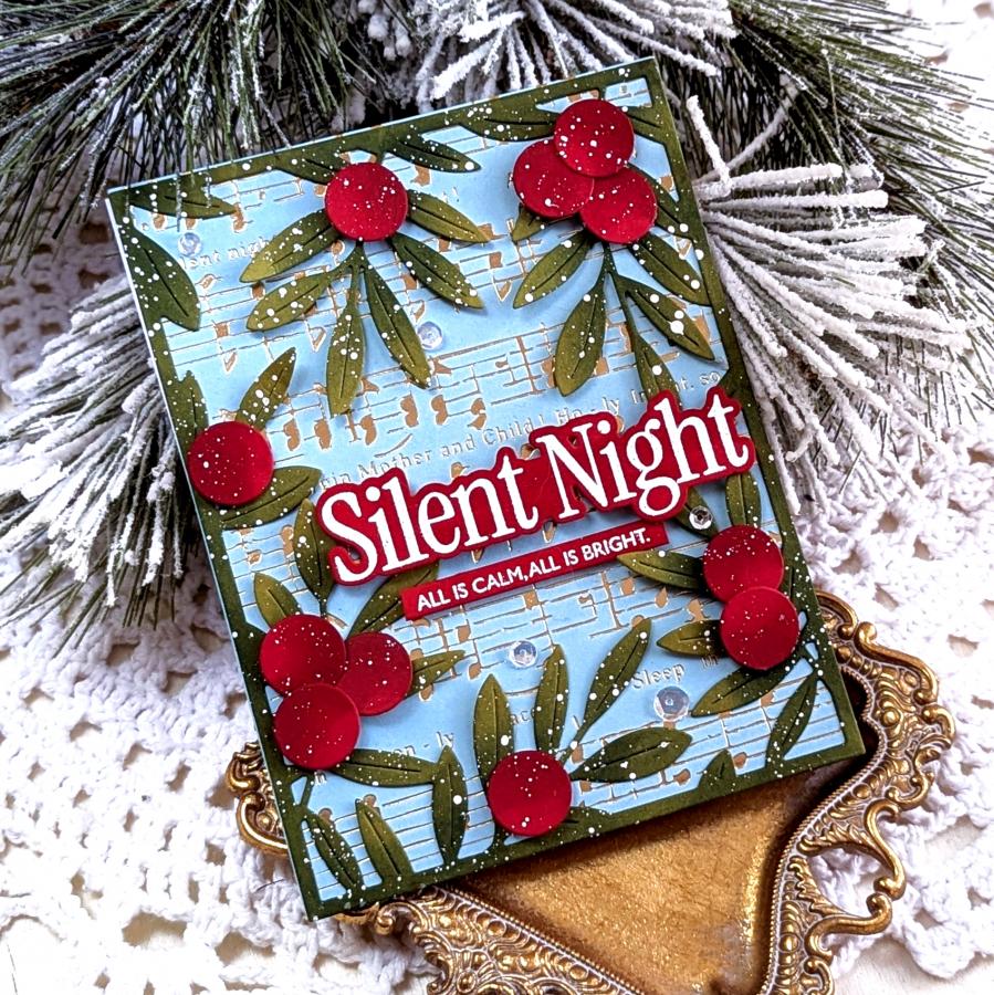 Silent Night Hot Foil Plate