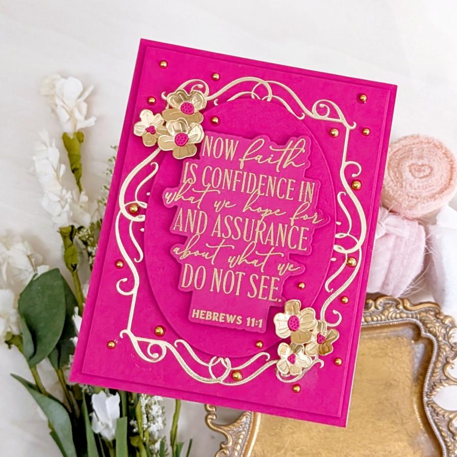 Filigree Frame Hot Foil Plate