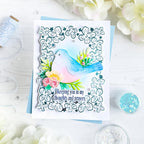Framed in Flowers Hot Foil Plate