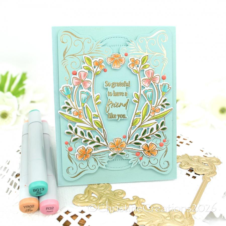 Regal Flourish Frame Hot Foil Plate