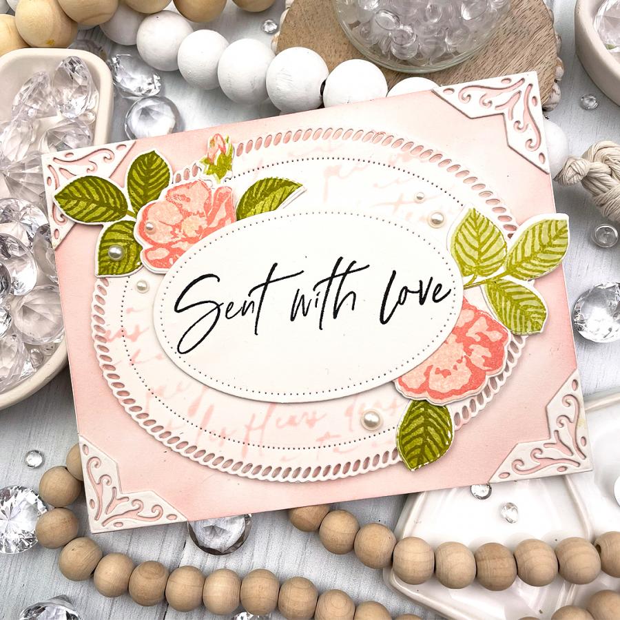Script Background Stencil Collection (set of 2)