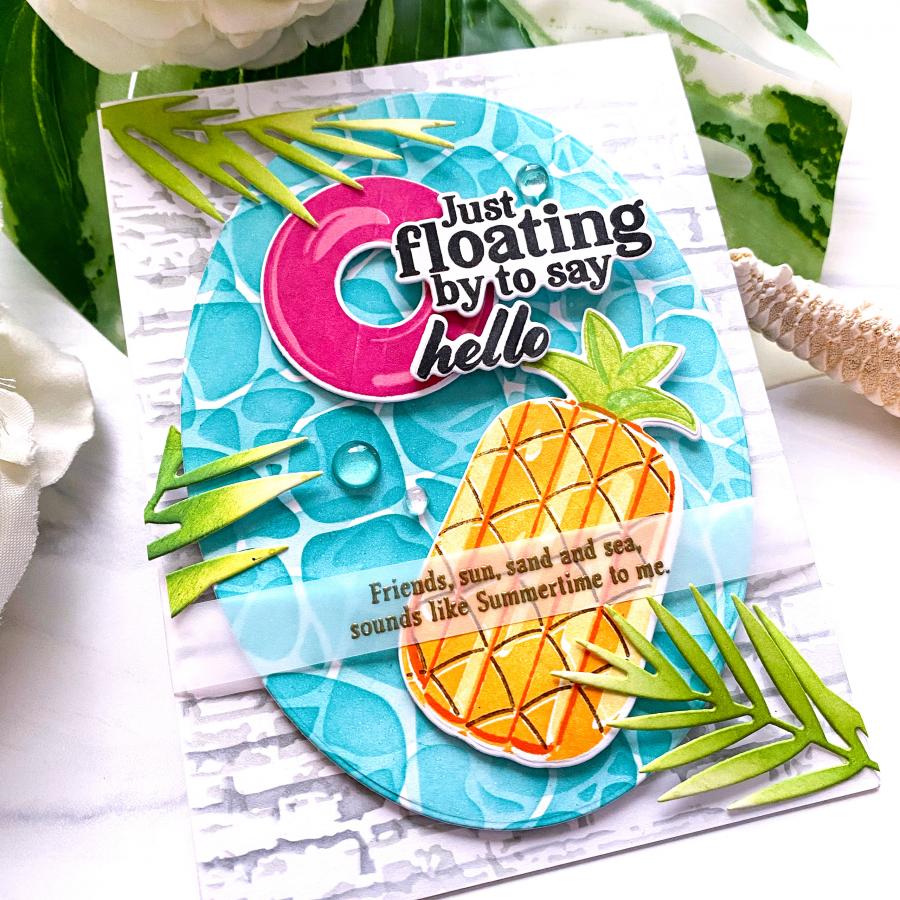 Pool Water Stencil Collection (set of 2)