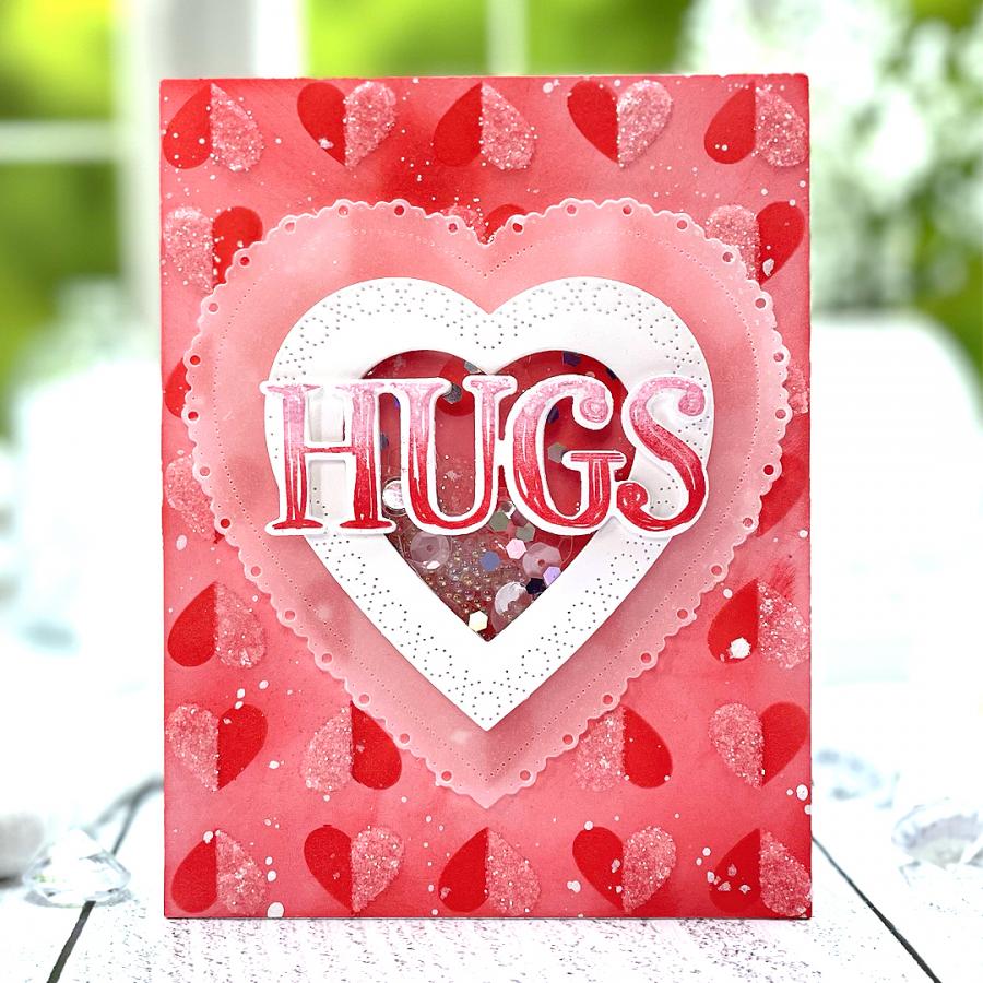 Happy Hearts Stencil Collection (set of 2)