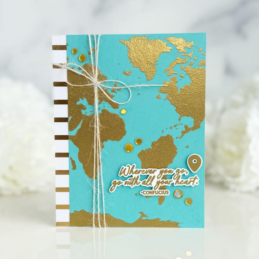 World Map Stencil Collection (set of 2)