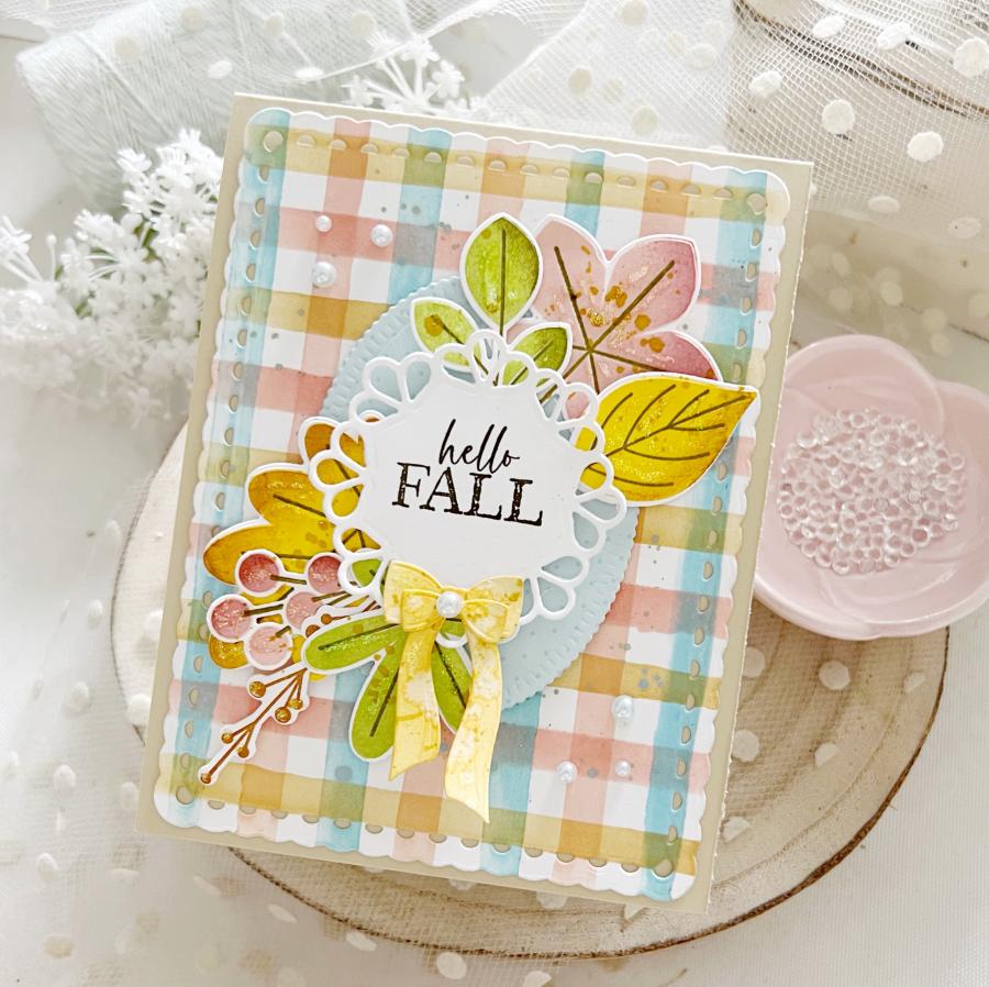 Watercolor Plaid Stencil Collection (set of 4)