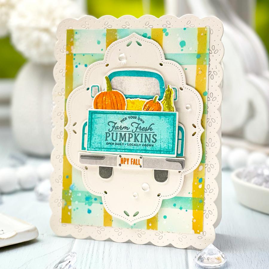 Watercolor Plaid Stencil Collection (set of 4)