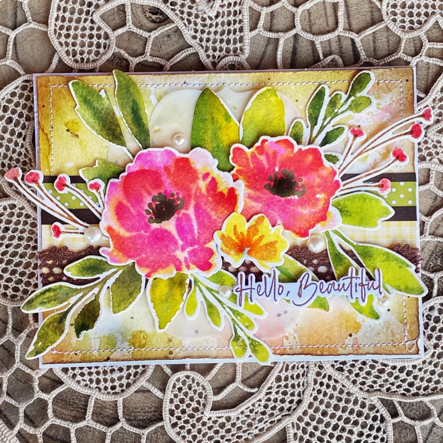 Watercolor Wonderful Stencil Collection (set of 3)