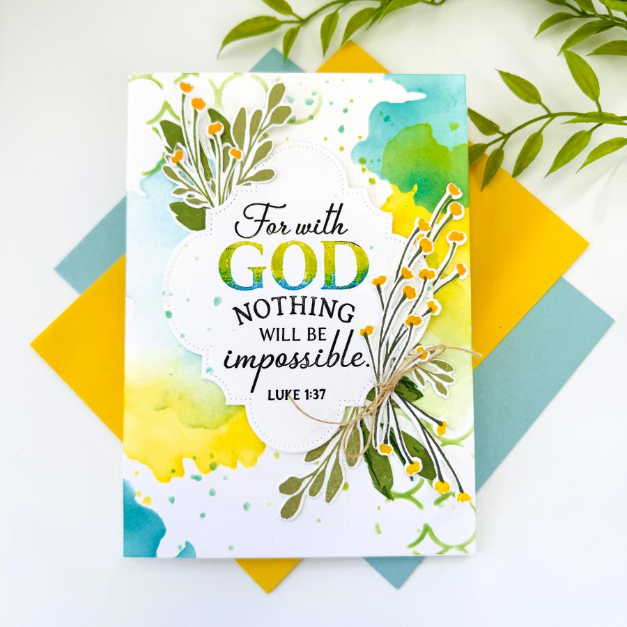 Watercolor Wonderful Stencil Collection (set of 3)