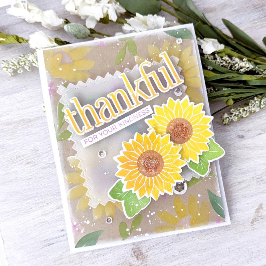 Sunflower Garden Stencil Collection (set of 6)