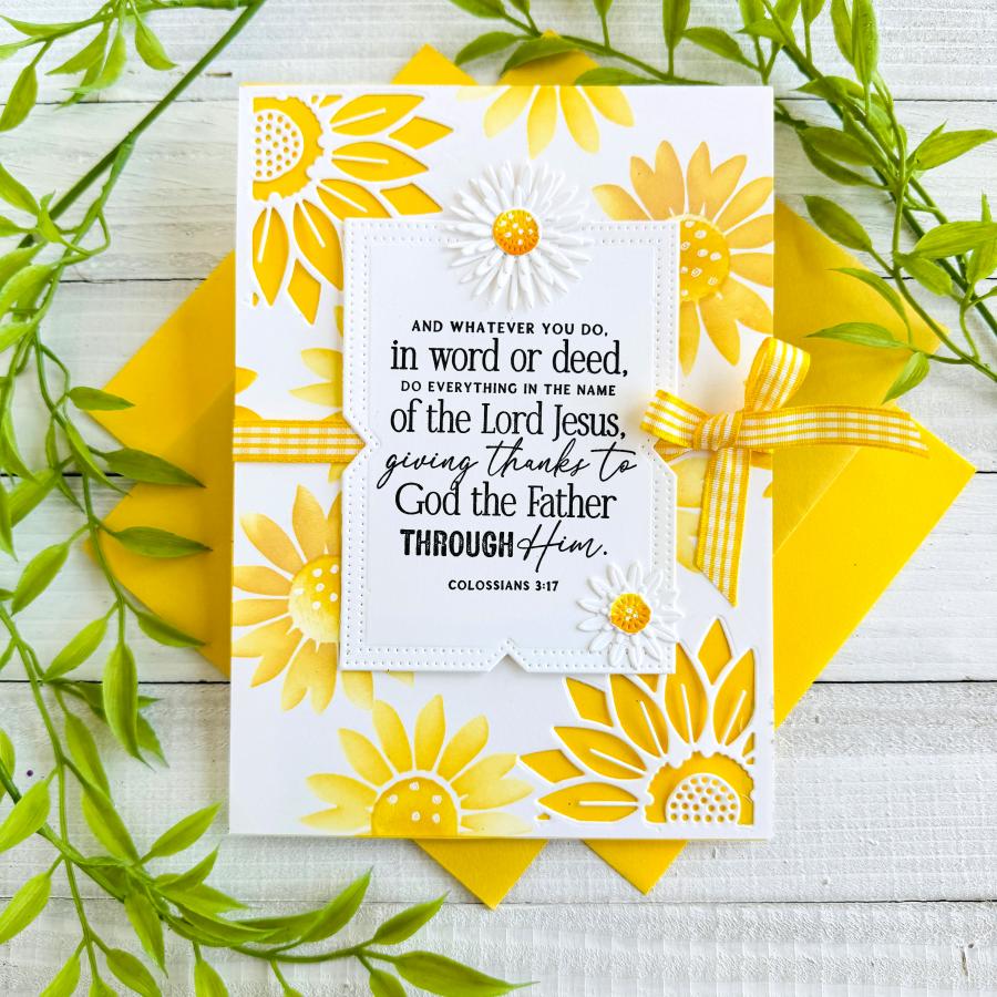 Sunflower Garden Stencil Collection (set of 6)